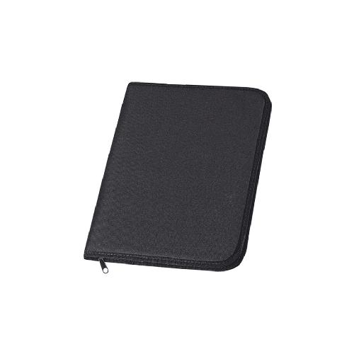 Cartella Portfolio Nylon 600D Nero – Multitasche con Blocco Appunti A4 25x34,5 cm