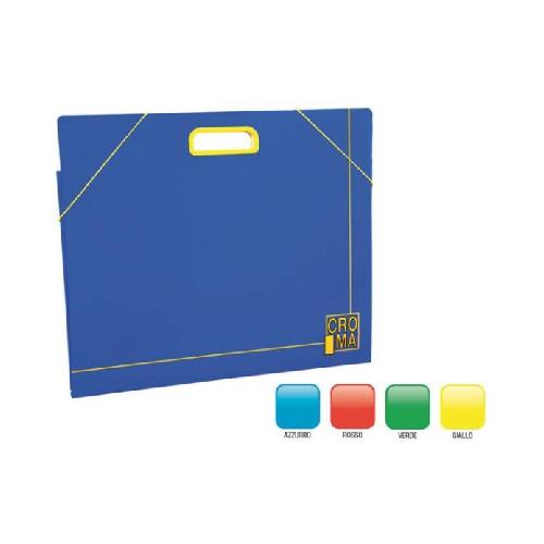 Cartella Portadisegni 35x50 con Maniglia Colori Assortiti