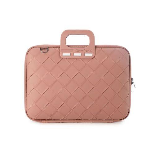 Cartella Portadocumenti/Porta PC 15,6" Bombata Intrecciato – Colore Rosa