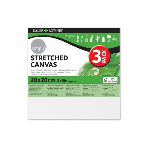 Telaio telato Simply 20x20 cm | Supporto artistico pronto per pittura