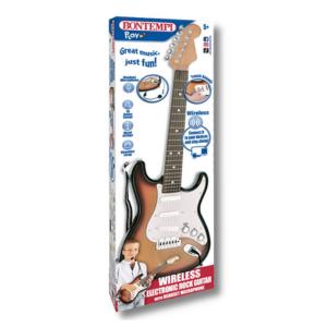 Chitarra Elettronica Wireless con Microfono - Stile Fender, per Piccoli Musicisti Rock!