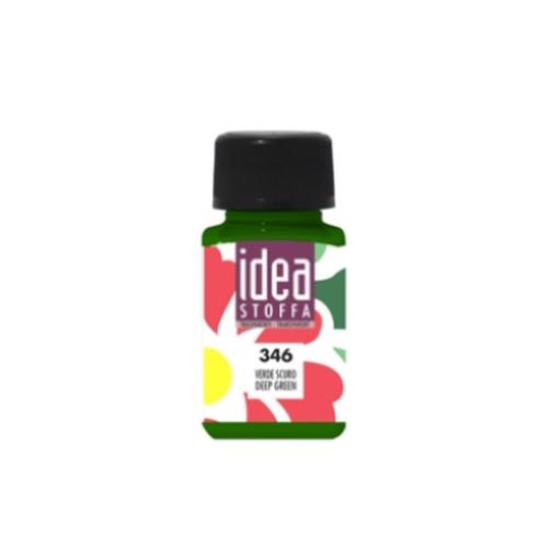 Colore per tessuto Idea Stoffa 60 ml verde scuro | Vernice tessuti decorativa
