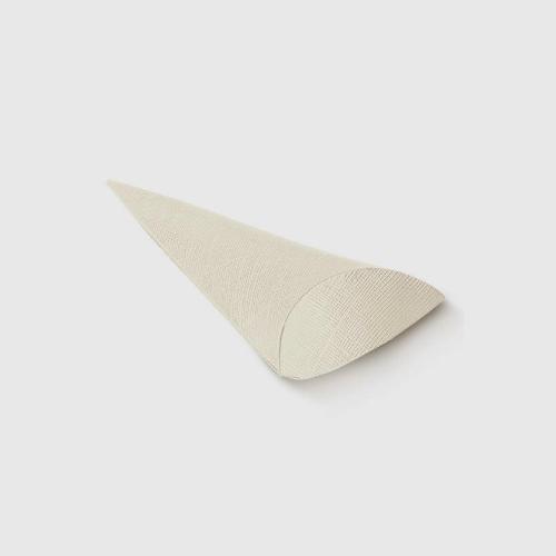 Scotton Contenitore Confettata e Bomboniera Seta Bianco Cono Busta 190 mm