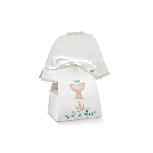 Scotton Contenitore Confettata e Bomboniera Prima Comunione Tunica 60x40x115 mm