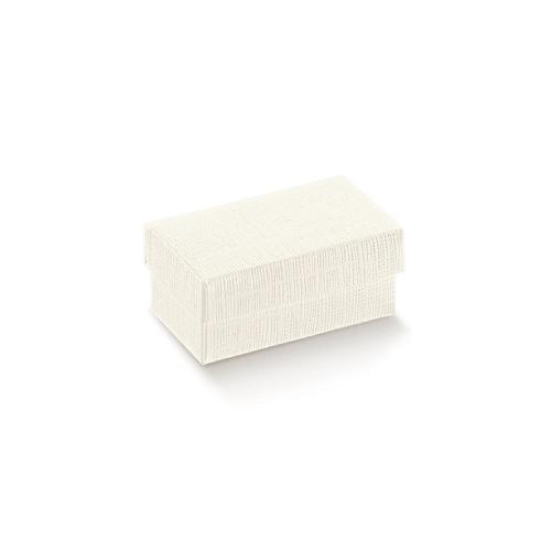 Scotton Contenitore Rettangolare Confettata e Bomboniera Seta Bianco F/C 100x100x90 mm