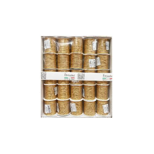 Rocchetti M83 2 Capi 20 m Oro per Confezioni Regalo, Decorazioni e Fai-da-Te