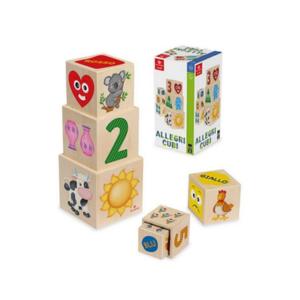 Allegri Cubi Dal Negro - Cubi in Legno per Bambini 2+ Anni