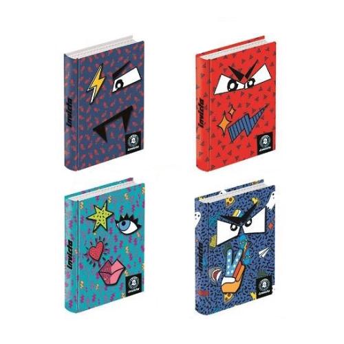 Diario 16 Mesi Invicta Face Pocket Fantasie Assortite - Diario Scuola Compatto