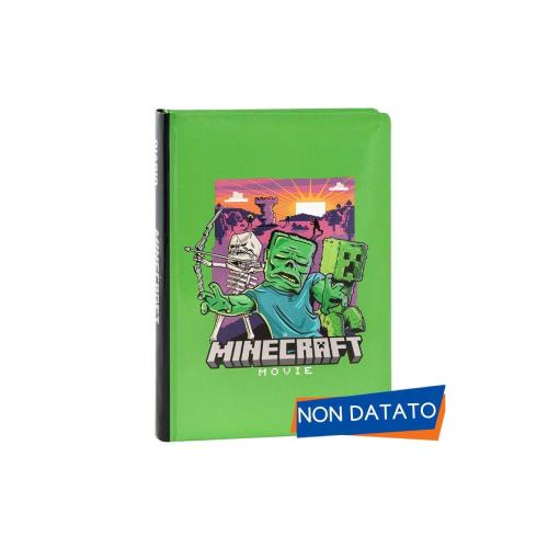Diario Standard 12 Mesi Blu Minecraft Movie - Diario Scuola