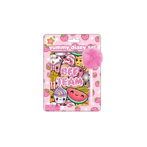 Diario Segreto Bambina con Lucchetto e Penna Pompon – Cupcake Glitter, Taccuino Privato per Scrittura Creativa