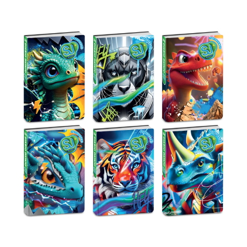 Diario Agenda 10 Mesi SJ Gang Animali Boy Fantasie Assortite - Agenda Scuola