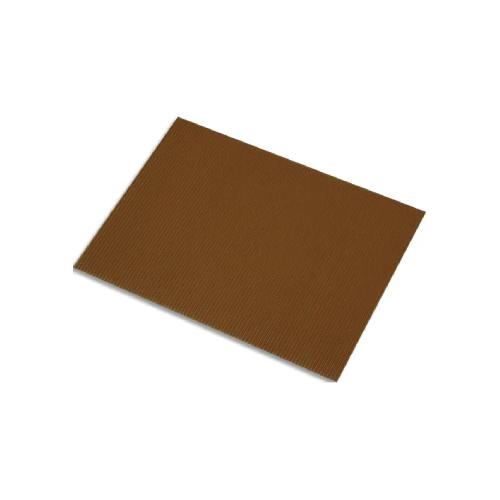 Cartone Ondulato Fabriano 50x70 cm Marrone Scuro – Cartoncino Creativo Flessibile e Resistente