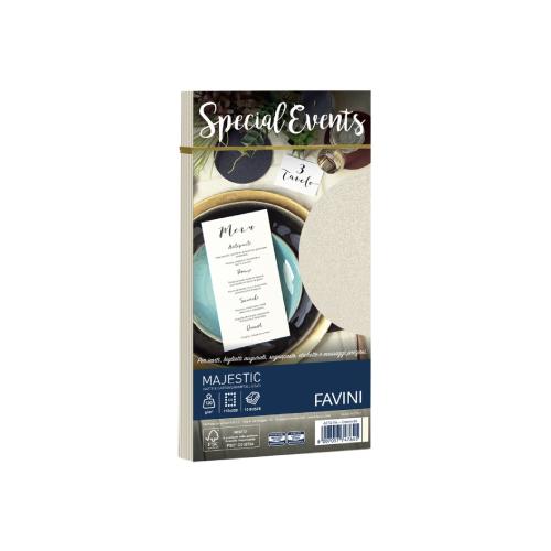 Busta in Carta Perlata Avorio 11×22 cm 120 gr – Confezione 10 Fogli per Biglietti e Inviti Eleganti