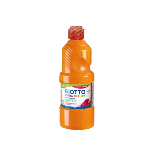 Giotto Tempera Pronta Arancione 500 ml – Colore a Tempera Vivace e Coprente per Scuola e Creatività