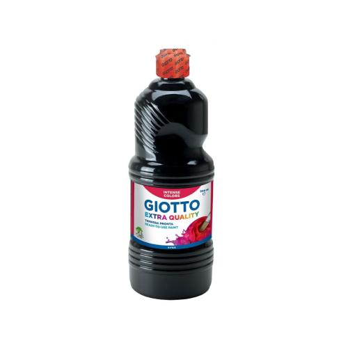 Giotto Tempera Pronta Nero 500 ml – Colore a Tempera Coprente e Intenso per Scuola e Creatività