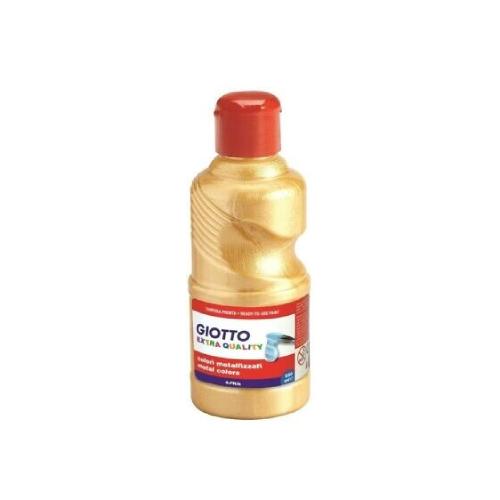 Giotto Tempera Pronta Metal Oro 250 ml – Colore a Tempera Metallico Brillante per Scuola e Creatività