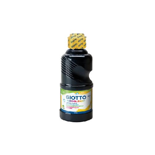 Giotto Schoolpaint Tempera Pronta Nero 250 ml – Colore a Tempera Coprente e Intenso per Scuola e Creatività