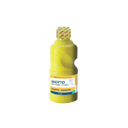 Giotto Schoolpaint Tempera Pronta Giallo Primario 250 ml – Colore a Tempera Vivace e Coprente per Scuola e Creatività