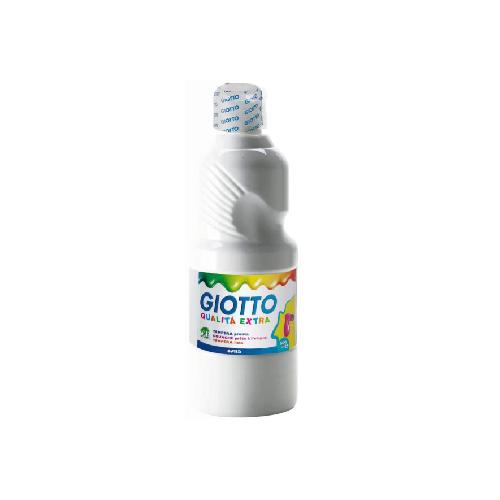 Giotto Tempera Pronta Bianco 500 ml – Colore a Tempera Coprente e Versatile per Scuola e Creatività