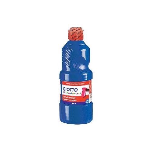 Giotto Tempera Pronta Blu Oltremare 500 ml – Colore a Tempera Coprente e Vivace per Scuola e Creatività