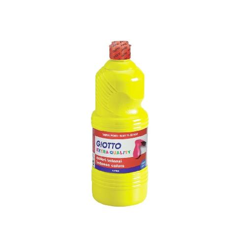 Giotto Tempera Pronta Giallo Primario 1000 ml – Colore a Tempera Ricco e Coprente per Scuola e Creatività