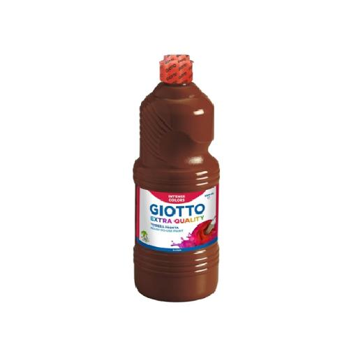 Giotto Tempera Pronta Marrone 1000 ml – Colore a Tempera Coprente e Facile da Usare per Scuola e Creatività