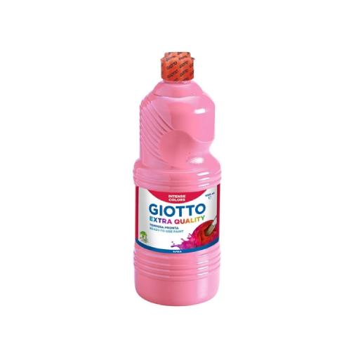 Giotto Tempera Pronta Rosa 1000 ml – Colore a Tempera Vivace e Coprente per Scuola e Creatività