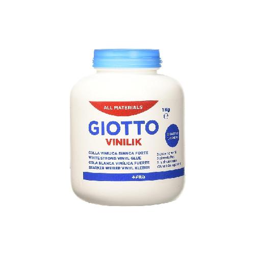 Giotto Vinilik Colla Vinilica Bianca – Barattolo 1 kg per Carta, Cartone e Progetti Creativi