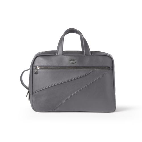 Borsa/Zaino Bi-Bag “Velvet” in similpelle e microfibra colore grigio | Borsa trasformabile elegante e multifunzione