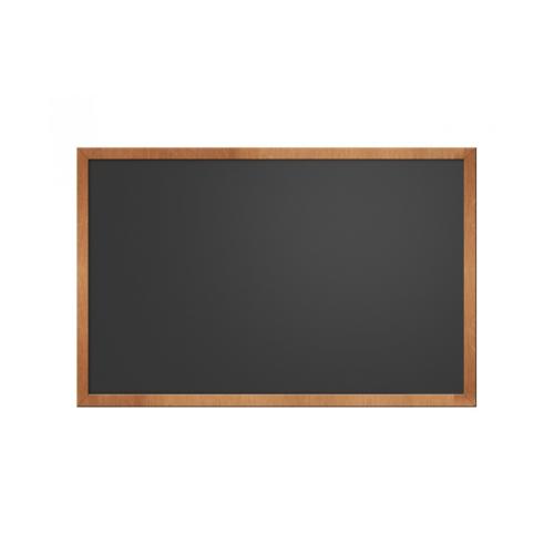 Lavagna Sintetica Nera con Cornice in Legno 60x90 cm
