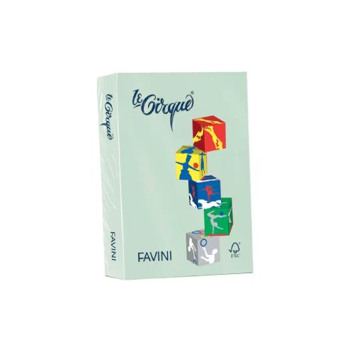 Favini Carta Le Cirque A4 Pistacchio 160 g 250 Fogli – Risma A4 Pistacchio 160 g per Stampa, Creatività e Materiali Colorati