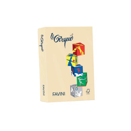 Carta Le Cirque A4 Camoscio 160 g Favini – Risma A4 Camoscio 160 g 250 Fogli di Carta Colorata per Stampa e Creatività