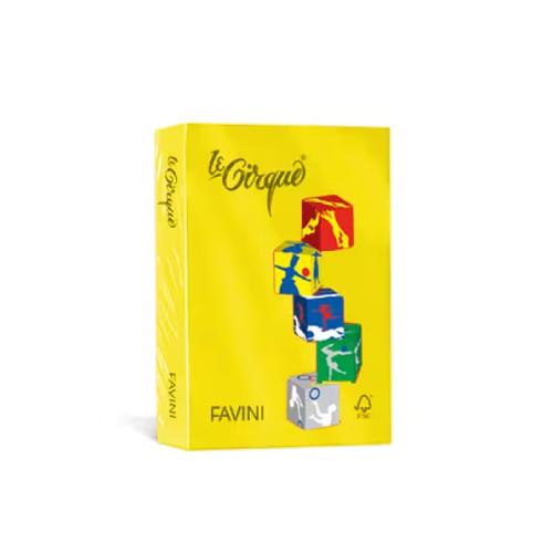 Risma A4 Favini Le Cirque Giallo Solare 80 gr 500 fogli carta colorata per stampa e creatività