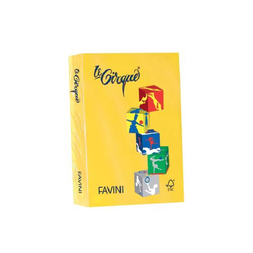 Risma A4 Favini Le Cirque Giallo Zolfo 80 gr 500 fogli carta colorata per stampa e creatività
