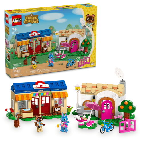 Lego Animal Crossing - Bottega di Nook e casa di Grinfia