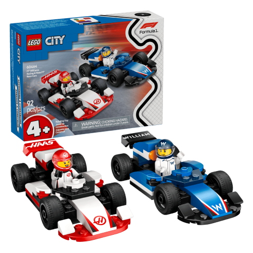 Lego City - Auto da corsa di Formula 1 Williams Racing e Haas F1®