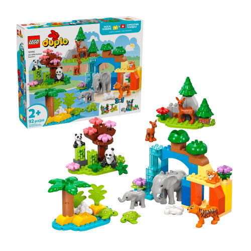 Lego Duplo - Set 3 in 1 Famiglie di Animali Selvatici