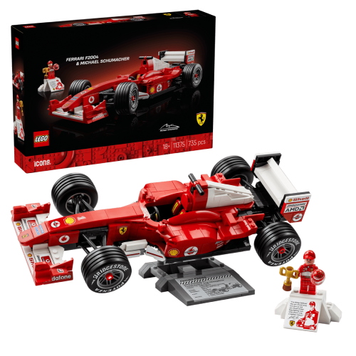 Lego Icons - Ferrari F2004 e Michael Schumacher