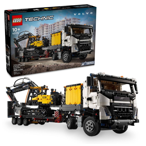 Lego Technic - Autocarro Volvo FMX ed Escavatore elettrico EC230