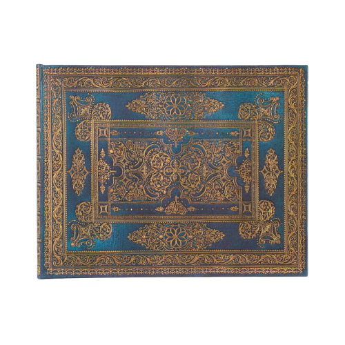 Libro Degli Ospiti A Pagine Bianche Paperblanks Blu Lussuoso Cm 23x18
