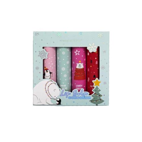 Set Lip Balm Collection Natale – Balsami Labbra Idratanti Tri-Coastal, Regalo Festivo