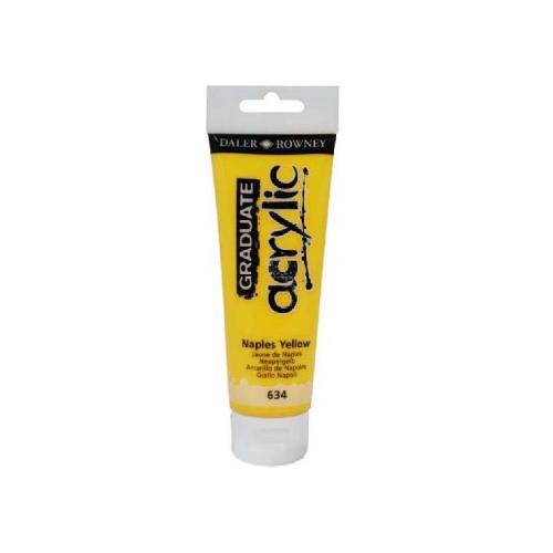 Maimeri Daler Rowney “Graduate Acrylic” tubetto 120 ml Giallo Napoli