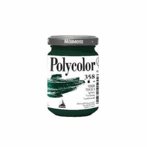 Maimeri Colore acrilico Polycolor in vasetto di vetro 140 ml Verde vescica