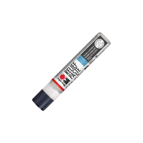 Pasta in rilievo per contorni Marabu 25 ml argento | Colore metallizzato per vetro e superfici decorative