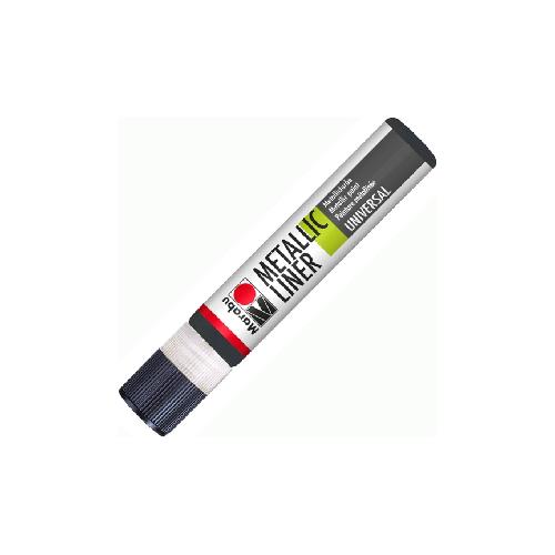 Pasta in rilievo per contorni Marabu 25 ml grafite metallico| Colore metallico per vetro e superfici decorative