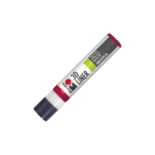 Pasta in rilievo per contorni Marabu 25 ml rosso rubino | Colore brillante per vetro e superfici decorative