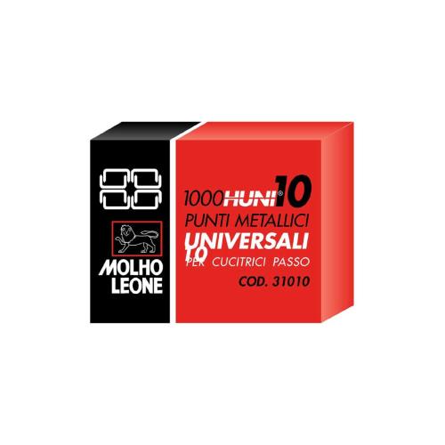 Punti Cucitrice Leone 10 – Confezione da 1000 Pezzi, Passo 10