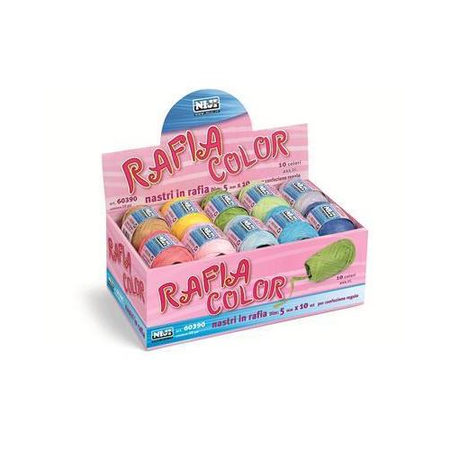 Nastro in Rafia Colori Assortiti – Decorazioni e Confezioni Regalo
