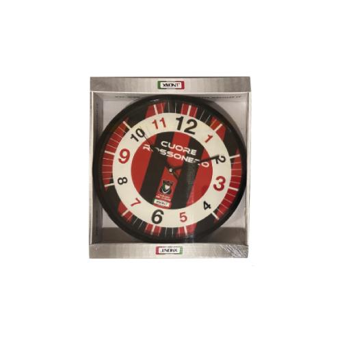 Orologio da Parete Cuore Rossonero 26×26 cm – Design Moderno da Muro