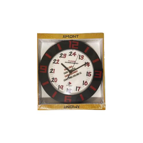 Orologio da Parete a Cuore Rossonero – Design Moderno Decorazione Casa